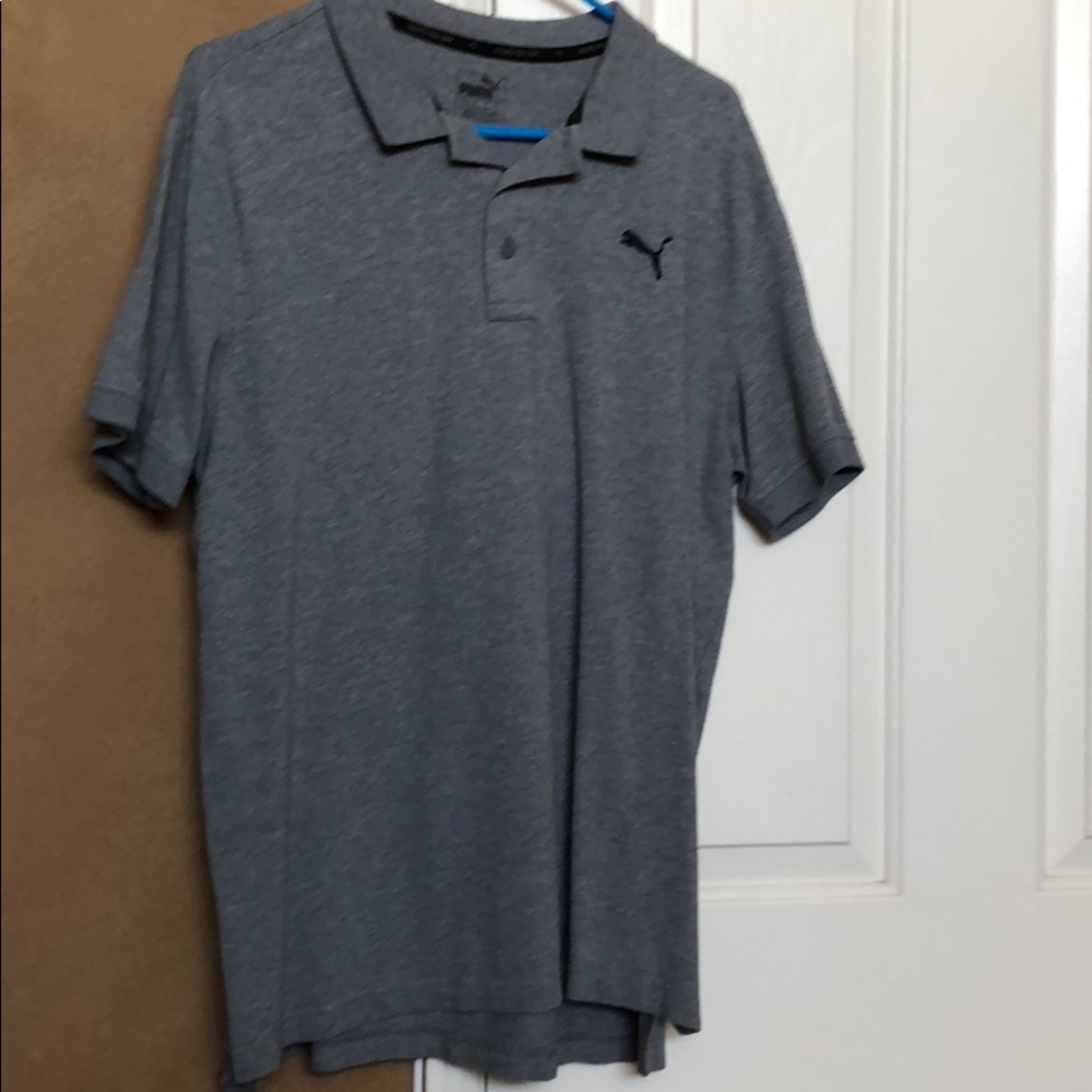 Grey Puma Polo Shirt